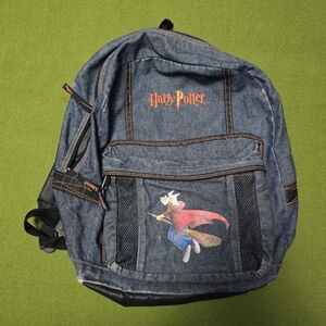 Vintage Warner Bros. Harry Potter Denim Backpack